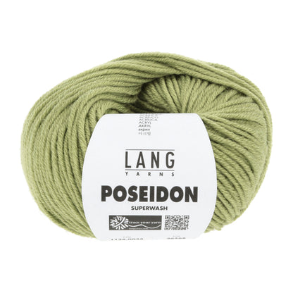 Lang Yarns Poseidon haakgaren appelgroen - ideaal voor gehaakte dekens en kleding