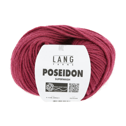 Lang Yarns Poseidon haakgaren wijnrood - duurzaam garen voor diverse projecten