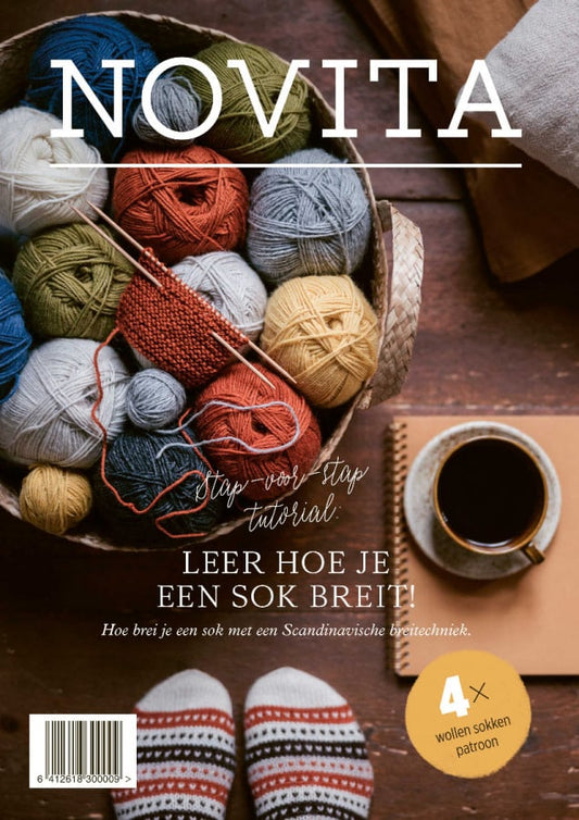 Novita sokkenbreileaflet - handig boekje met sokpatronen en breiinstructies