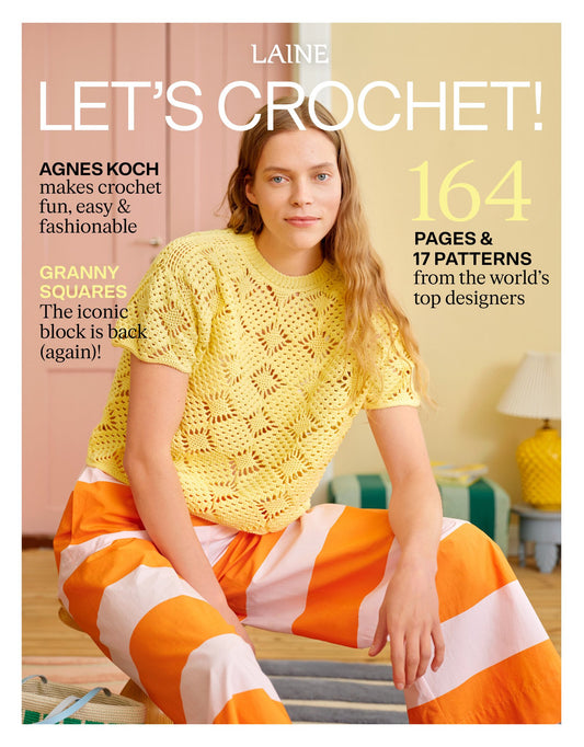 Laine Let’s Crochet! magazine – Engelstalig haaktijdschrift met 17 patronen