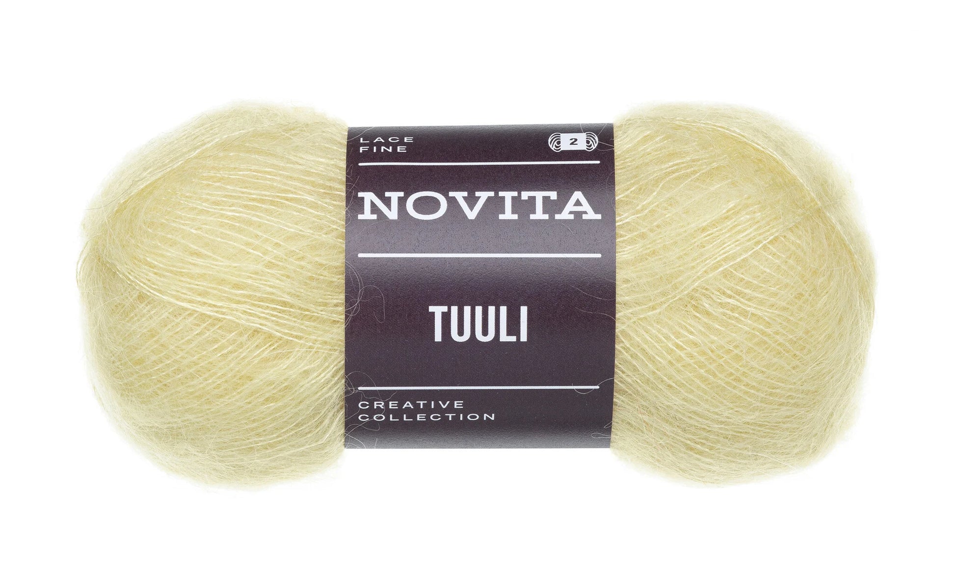 Novita Tuuli breigaren in meringue - perfect voor delicate breiwerk