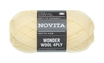 Novita Wonder Wool 4-ply in Meringue - breed scala aan kleuren voor unieke creaties