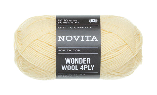 Novita Wonder Wool 4-ply in Meringue - breed scala aan kleuren voor unieke creaties