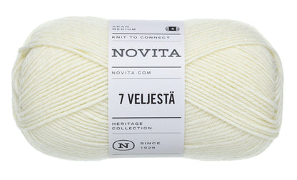 Novita 7 Brothers/7 Veljesta in off white – Duurzaam en veelzijdig garen