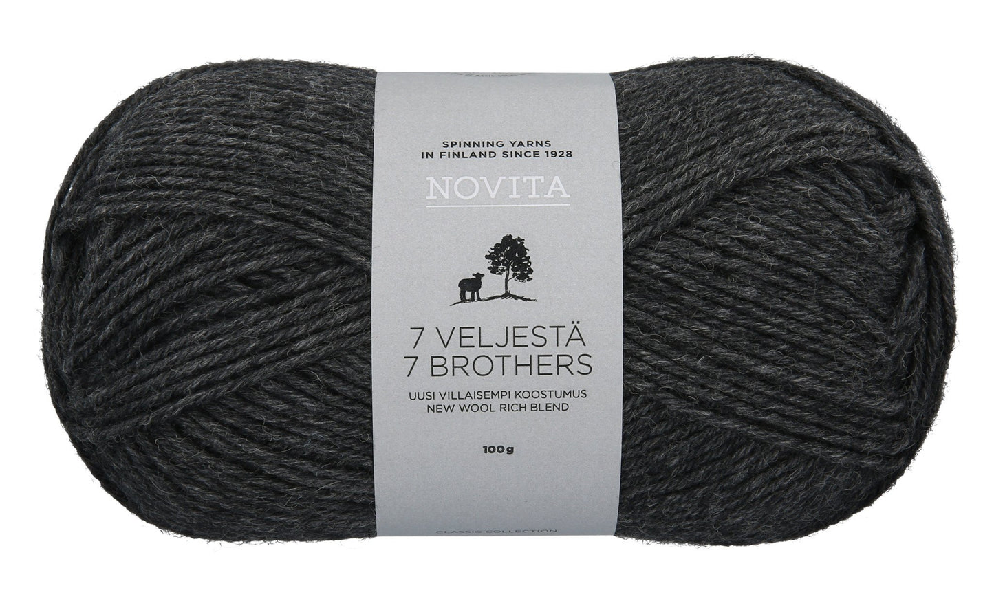 Novita 7 Brothers/7 Veljesta in graphite – Warme en comfortabele wol