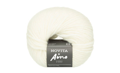 Novita Aino breigaren in swan - Öko-Tex® STANDARD 100 gecertificeerd garen