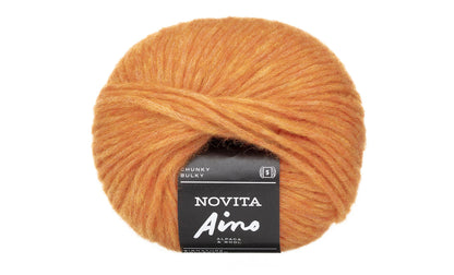 Novita Aino breigaren in umber - zacht en licht garen voor chunky breiprojecten