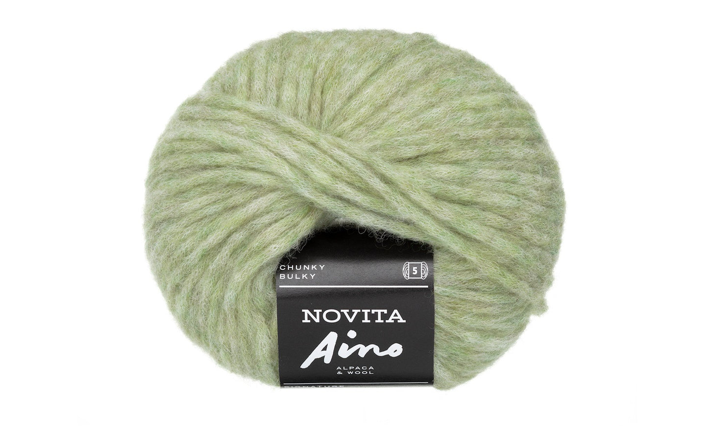 Novita Aino breigaren in sprout - volumineus en warm garen met blow wool techniek