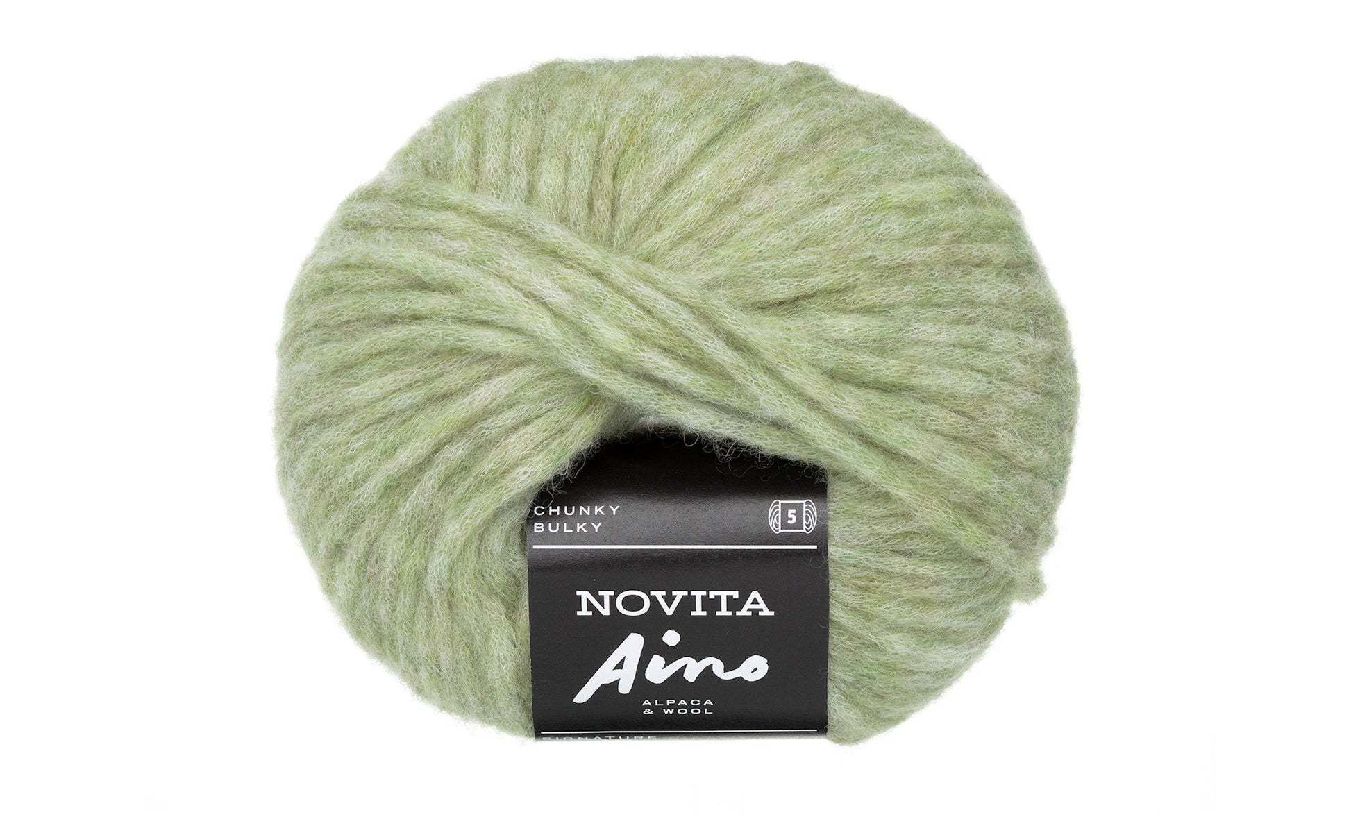 Novita Aino breigaren in sprout - volumineus en warm garen met blow wool techniek