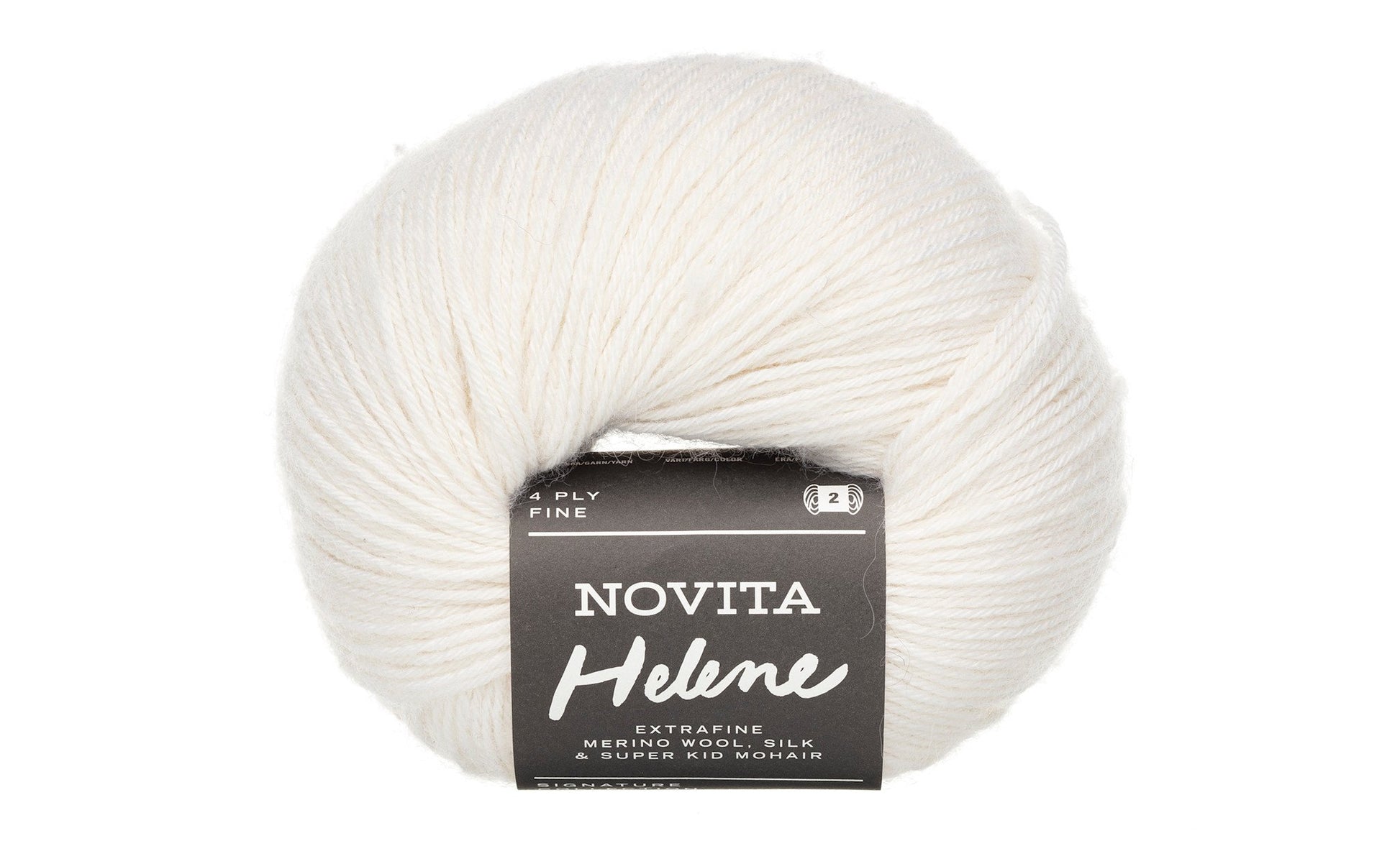 Novita Helene breigaren in veil - perfect voor kabels, kantpatronen en gladde tricotsteken
