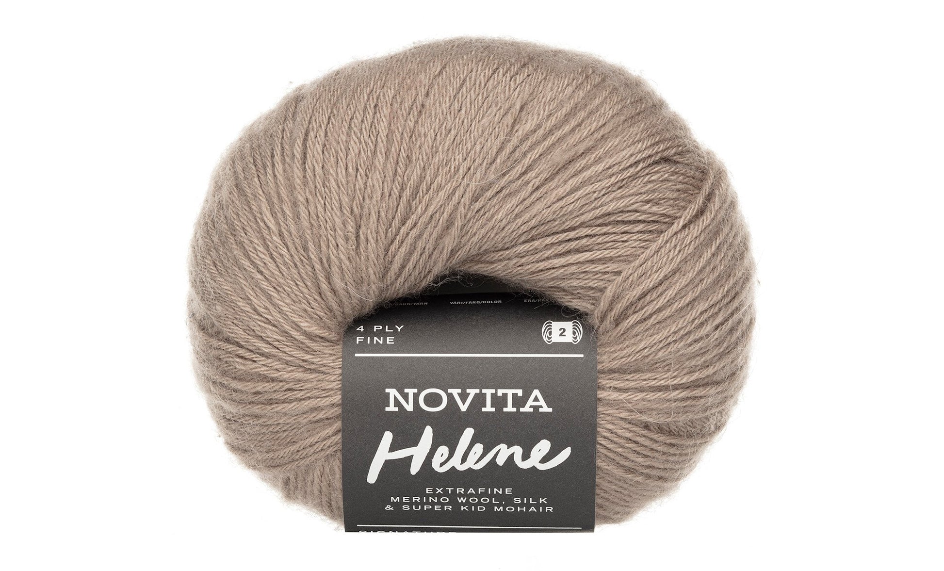 Novita Helene breigaren in sand - zacht en soepel garen met een chique uitstraling