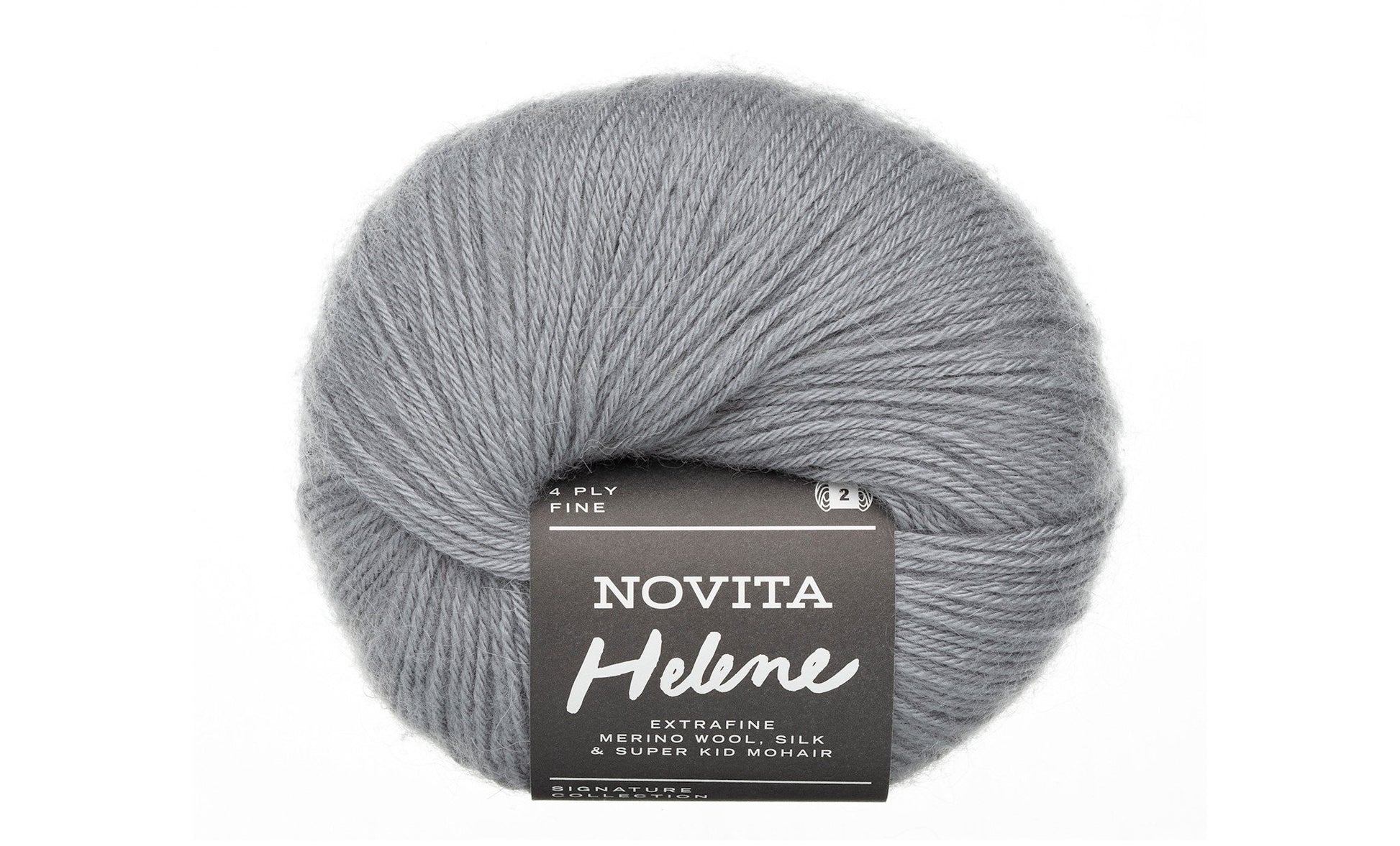 Novita Helene breigaren in fog - perfect voor stijlvolle truien, vesten en sjaals