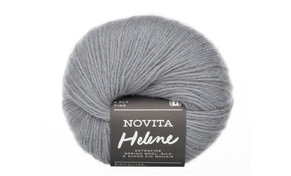 Novita Helene breigaren in fog - perfect voor stijlvolle truien, vesten en sjaals