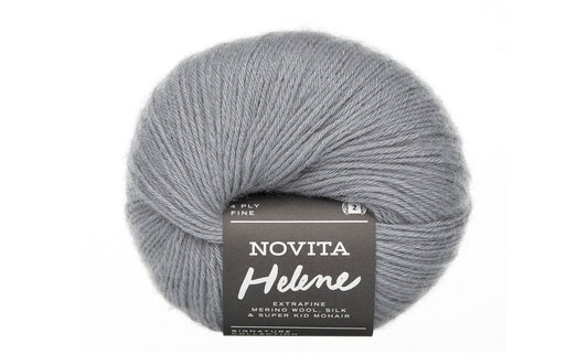 Novita Helene breigaren in fog - perfect voor stijlvolle truien, vesten en sjaals