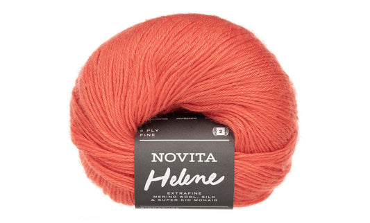 Novita Helene breigaren in burn - luxe mix van merinowol, zijde en mohair
