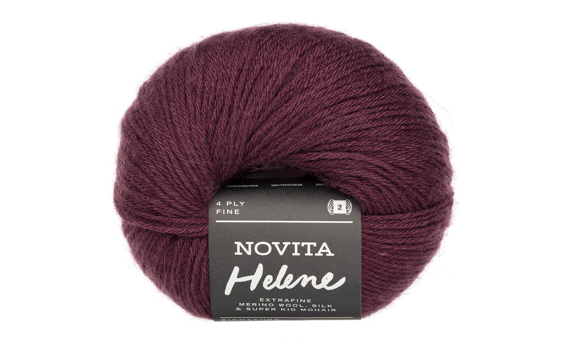 Novita Helene breigaren in lipstick - verfijnde 4-draads kwaliteit met een uitgebalanceerd kleurenpalet