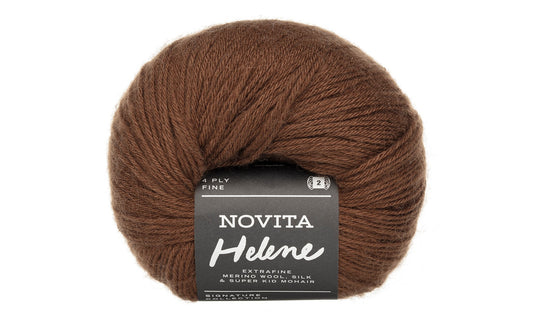 Novita Helene breigaren in earth - tijdloos design geïnspireerd door Scandinavische kunst