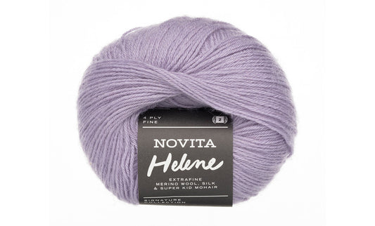 Novita Helene breigaren in lavender - zacht en soepel garen met een uitgebalanceerd kleurenpalet
