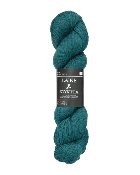 Novita Laine 4ply breigaren in heathered teal - Scandinavisch geïnspireerd garen voor breien en haken