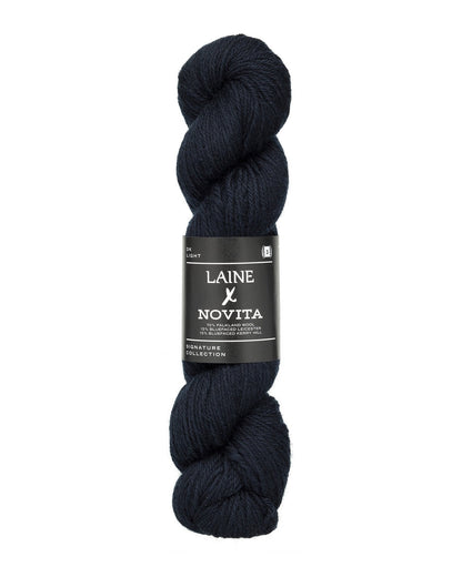 Novita Laine 4ply breigaren in silent storm - fijne wol voor luxe projecten