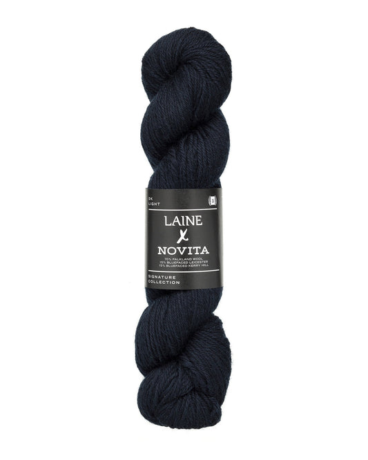 Novita Laine 4ply breigaren in silent storm - fijne wol voor luxe projecten