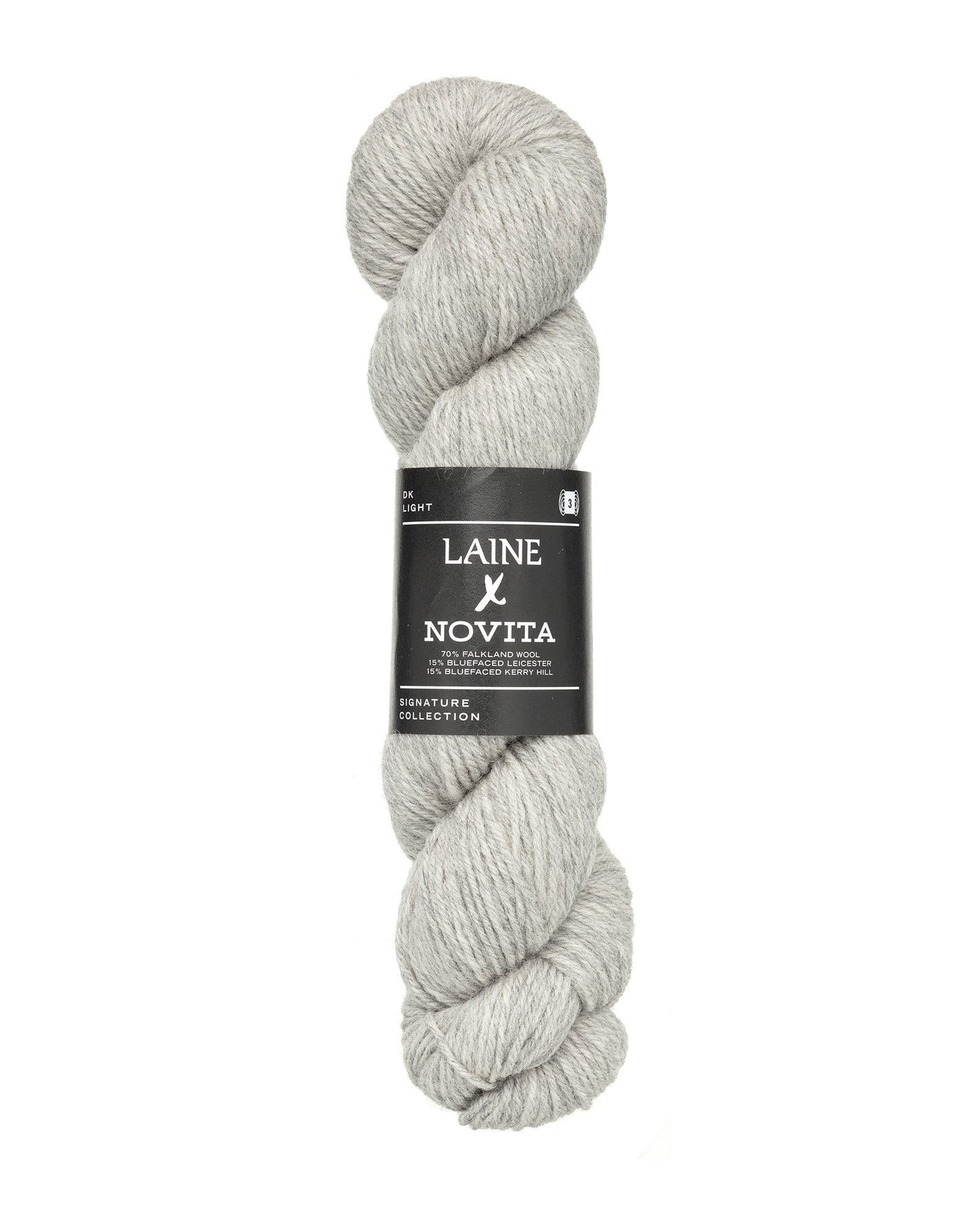 Novita x Laine DK breigaren in tender fog - zacht en luchtig wolgaren