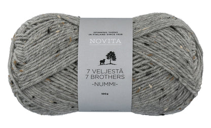 Novita 7 Brothers Nummi in moraine – duurzaam garen voor breien en haken