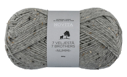 Novita 7 Brothers Nummi in moraine – duurzaam garen voor breien en haken