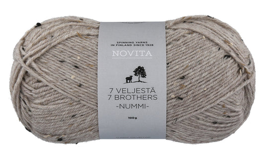 Novita 7 Brothers Nummi in desert – veelzijdig garen voor sokken en truien