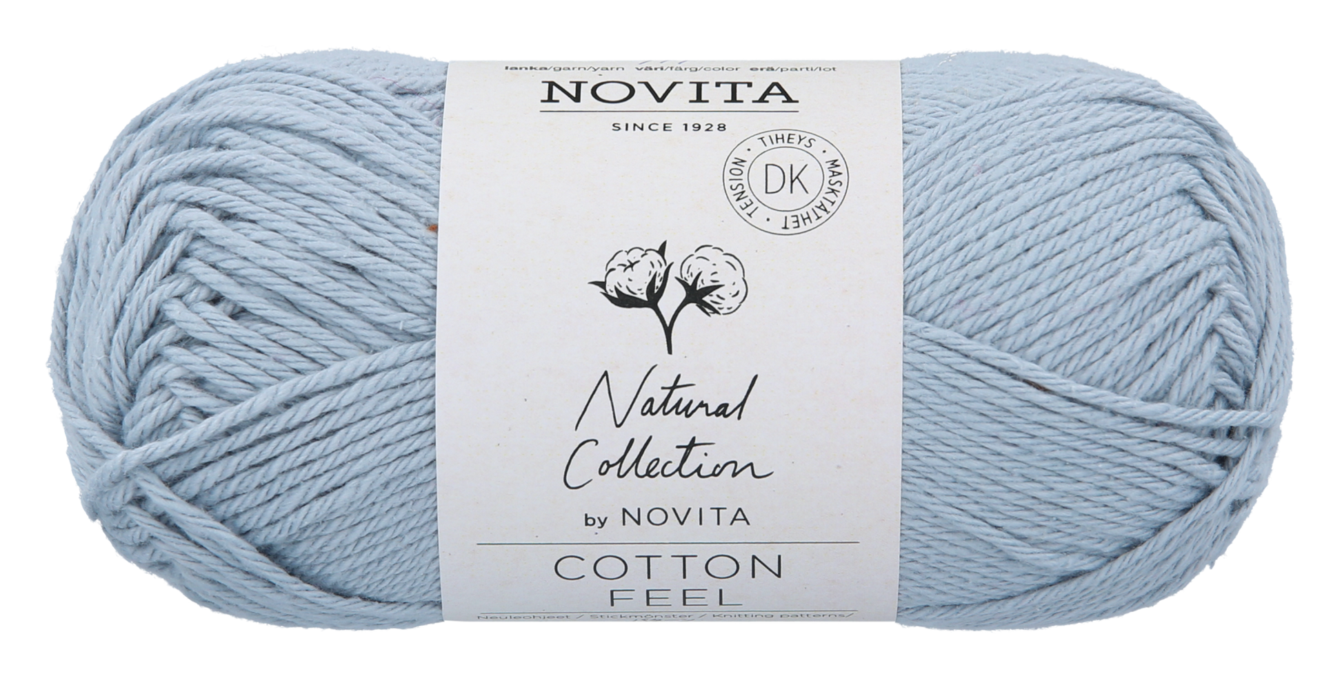 Novita Cotton Feel breigaren in Cloud – zacht en ademend garen voor handgemaakte stukken