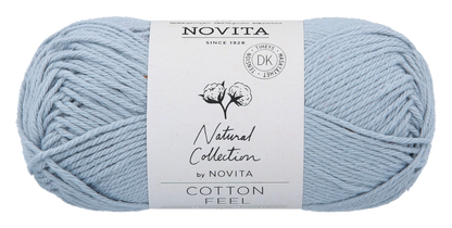 Novita Cotton Feel breigaren in Cloud – zacht en ademend garen voor handgemaakte stukken