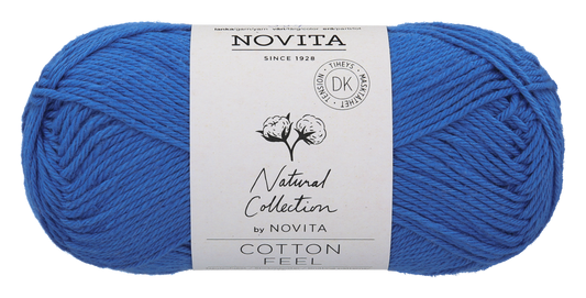 Novita Cotton Feel breigaren in Atlantic – veelzijdig katoengaren voor brei- en haakprojecten