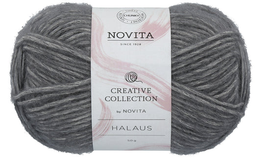 Novita Halaus haakgaren in misty - mysterieus en zacht voor accessoires