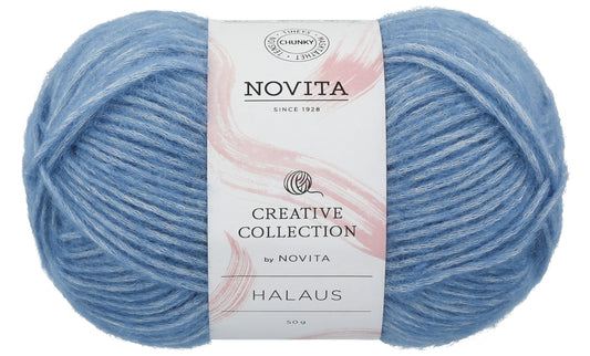 Novita Halaus haakgaren in shimmer - glanzend en elegant voor truien