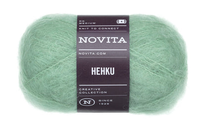 Novita Hehku Mohair breigaren in mosaique - pluizig garen voor sjaals en accessoires