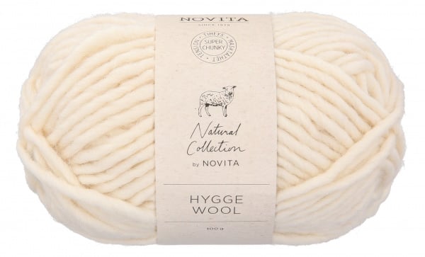 Novita Hygge Wool in off white - super chunky breigaren voor warme projecten