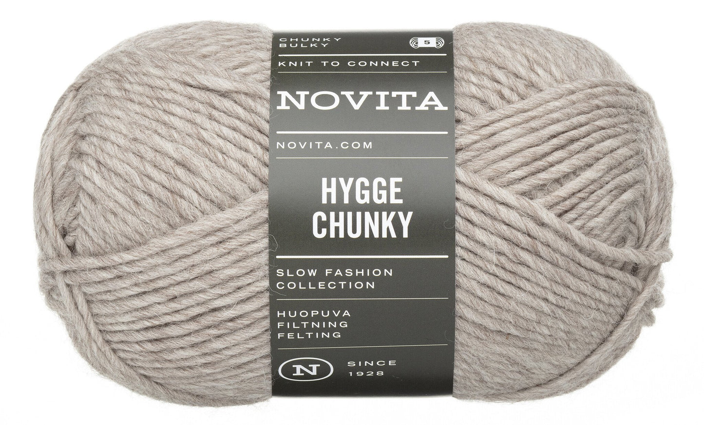 Novita Hygge Wool in sand – volumineus garen voor breien en haken