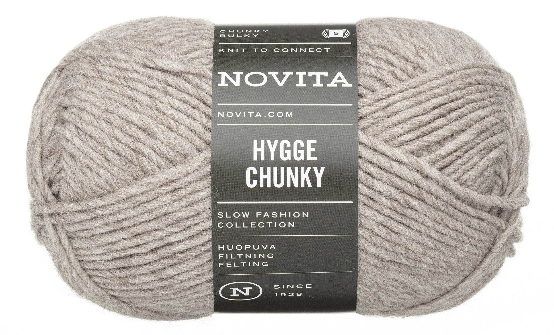 Novita Hygge Wool in sand – volumineus garen voor breien en haken