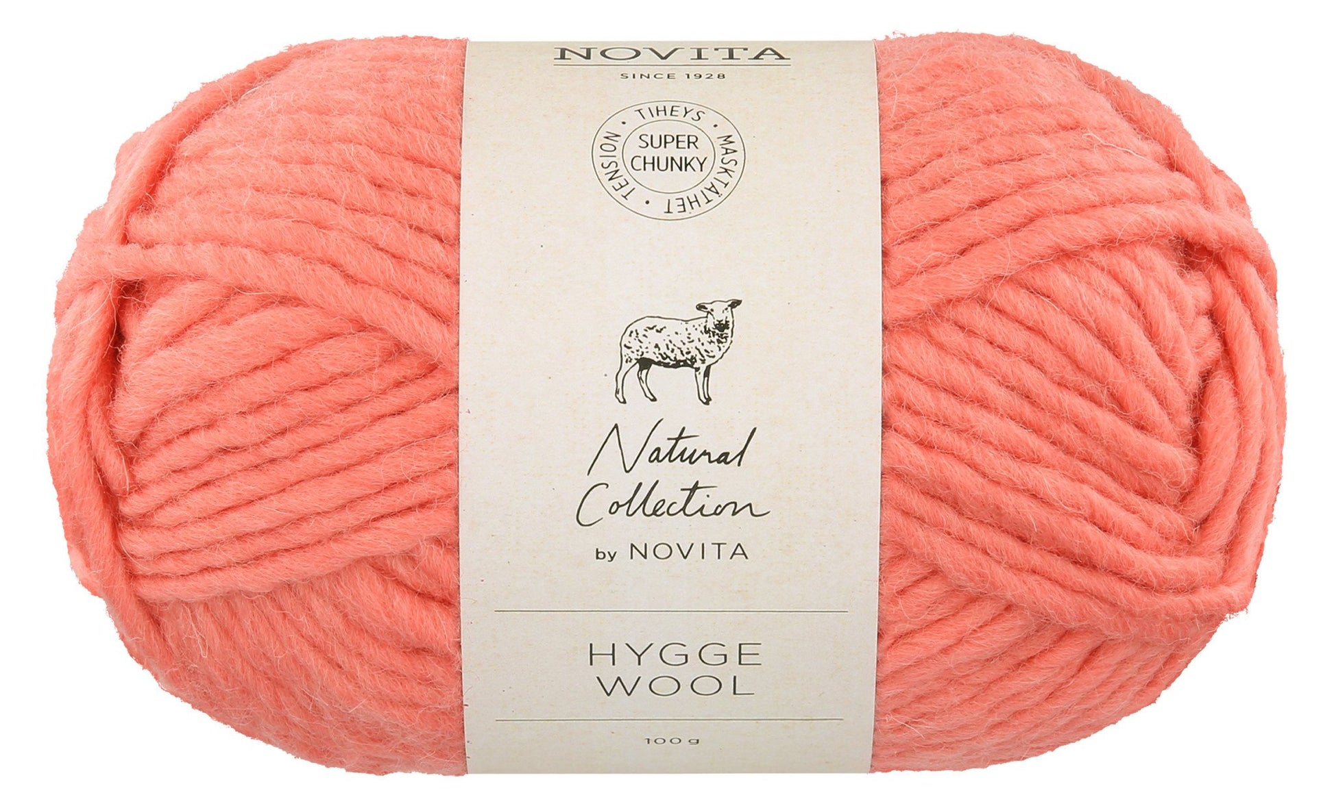 Novita Hygge Wool in melon - trendy breigaren voor dekens