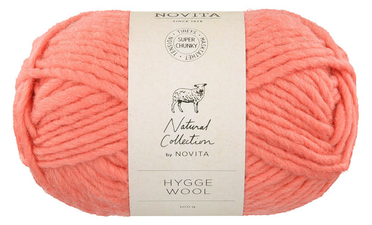 Novita Hygge Wool in melon - trendy breigaren voor dekens