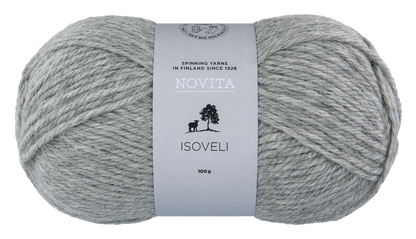 Novita Isoveli breigaren in stone - sterke wol-polyamide mengeling