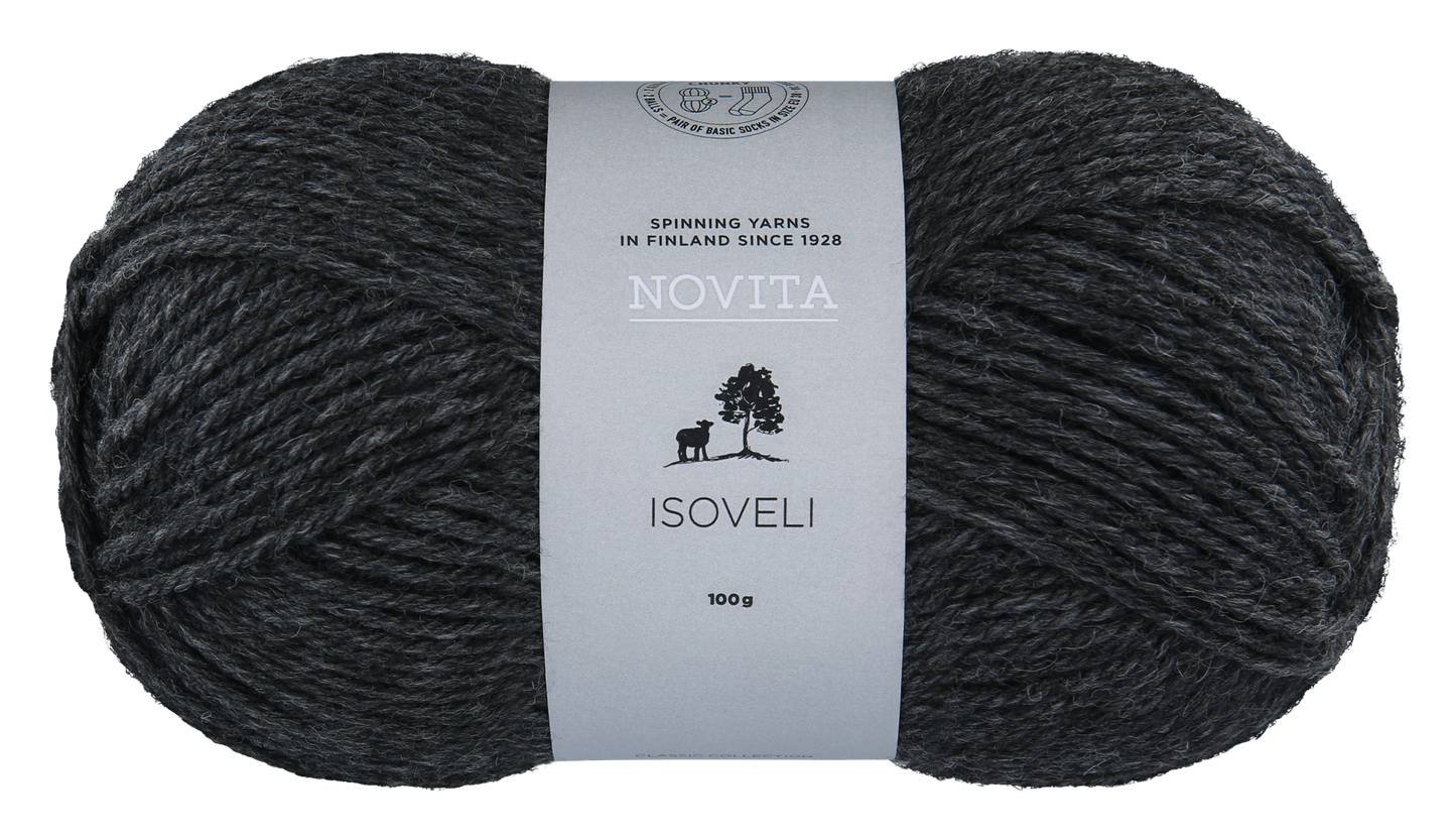 Novita Isoveli breigaren in graphite - ideaal voor warme creaties