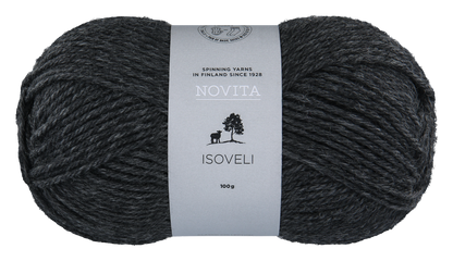 Novita Isoveli breigaren in graphite - ideaal voor warme creaties