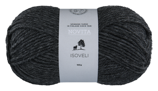 Novita Isoveli breigaren in graphite - ideaal voor warme creaties