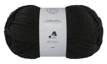 Novita Isoveli breigaren in black - perfect voor breien en haken