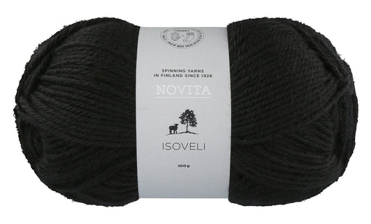 Novita Isoveli breigaren in black - perfect voor breien en haken