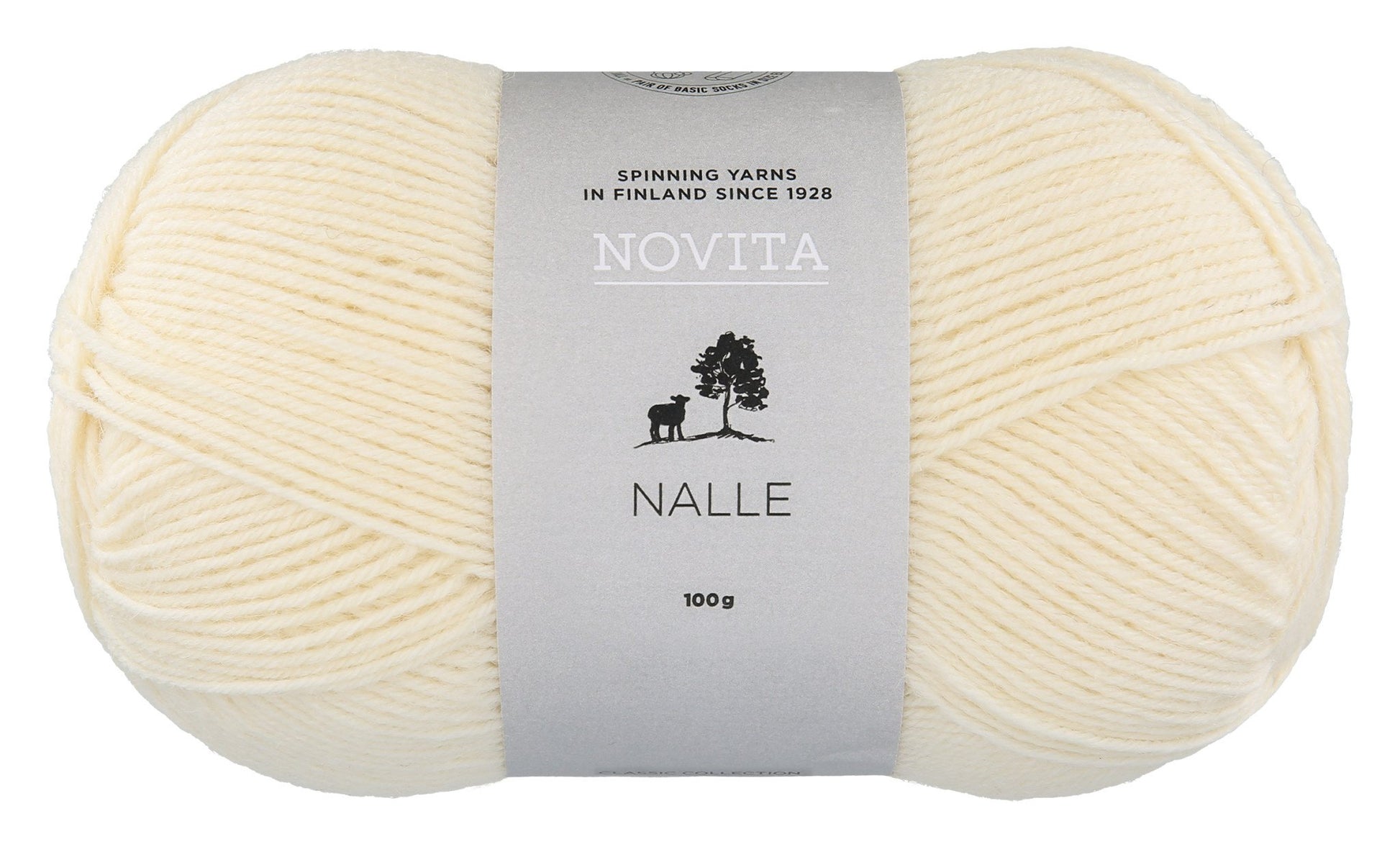 Novita Nalle sokkengaren in gebroken wit - Ideaal voor sokken en accessoires