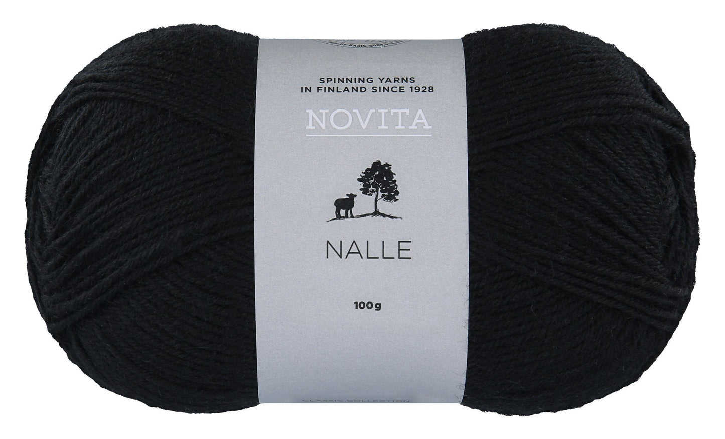 Novita Nalle sokkengaren in zwart - Timeless kleur voor sokken en accessoires