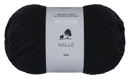 Novita Nalle sokkengaren in zwart - Timeless kleur voor sokken en accessoires