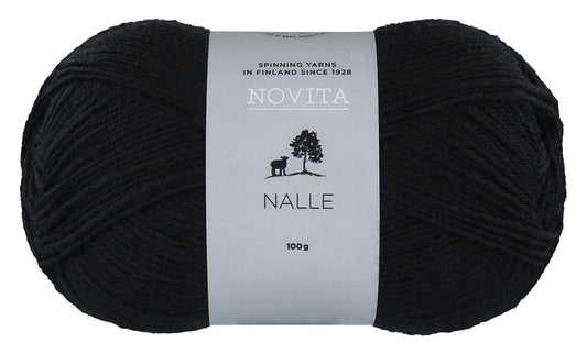 Novita Nalle sokkengaren in zwart - Timeless kleur voor sokken en accessoires